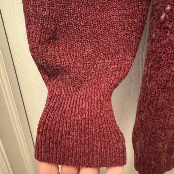 Maurices Deep Red V-Neck Sweater - Picture 2 of 10